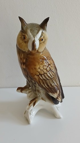 Long eared owl - figurine, by