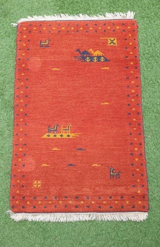 Vintage gabbeh rug - rug, handwoven