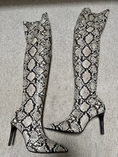 MANGO DARK BROWN & BEIGE SNAKE