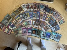 YuGiOh 40+ Rare Cards - Blue Eyes White Dragon, Dark Magician, Stardust Dragon