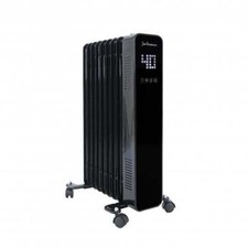 RADIATOR OIL FILLED 2000W LED Display 2KW Heat Home Heater Portable Black Warmth