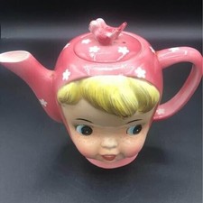 Vintage Collectible Napco Miss Cutie Pie Teapot