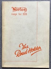 NORTON Motorcycle Range Sales Brochure For 1939 Reprint Model Nos 16H 18 CS1++