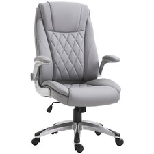 Vinsetto High Back Executive Office Chair, Grey, Refurbished