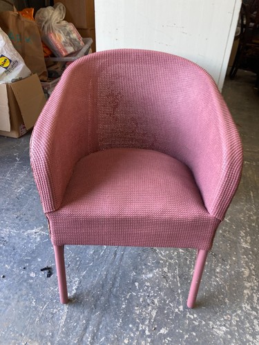 Pink woven armchair bedroom - armchair,