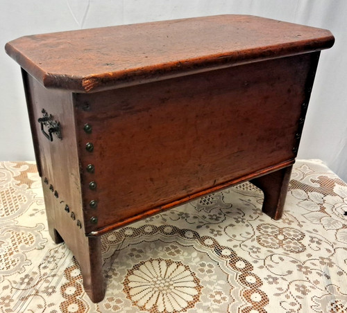 Antique small storage stool - storage,