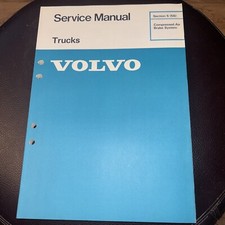 Volvo Trucks Service Manual Compressed Air Brake Systems 1978- Re-printed Copy *