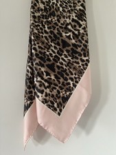NWOT VALENTINO Animal Print 100% Silk Scarf Foulard 34" x 34" Made in ITALY