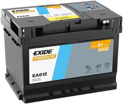 Starter battery exide ea612 - exide,