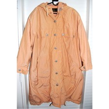 Women's Vintage Raincoat size medium Lined Puffy hooded jacket Tomboy Korea