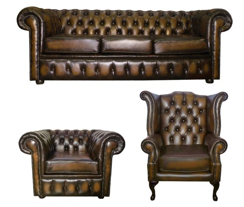 Chesterfield three seater - three, sofa