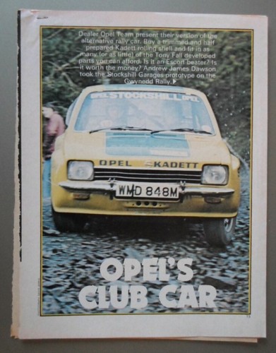 Opel dot kadett coupe kit - opel,