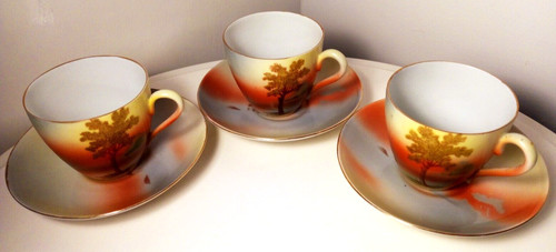 Victoria china sunset cups - victoria,