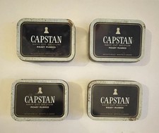 Vintage CAPSTAN Navy Cut Tobacco Metal Tin W.D Wills