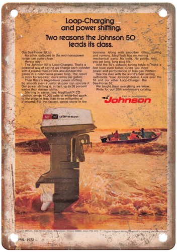 Vintage johnson seahorse 50 - ad,