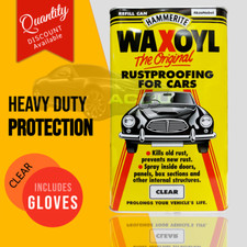 Hammerite Waxoyl CLEAR Car Underbody Seal Rust Proofing Treatment 5 LITRE+Glv
