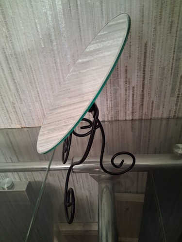 Ikea myken glass plant stand - glass,