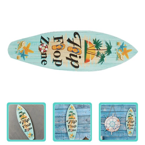 Wooden surfboard decor marine - surfboard,
