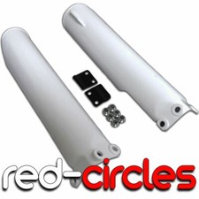 WHITE MARZOCCHI STYLE PIT BIKE FORK GUARDS fits 125cc 140cc PITBIKES