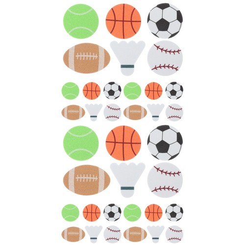 Count sports stickers - 2,