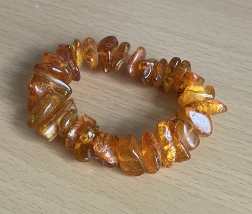Genuine amber chunky stretch - genuine,