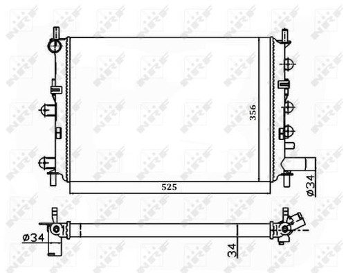 Premier radiator fits ford - radiator,