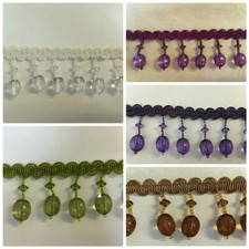 Designer Curtain Beaded Trim