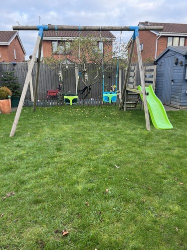 Double swing and slide - double, set