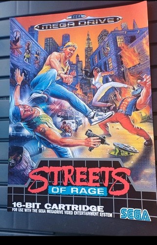 Streets rage sega poster - sega, a3