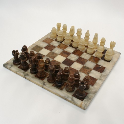 Marble alabaster chess - chess, set