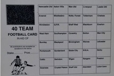 40 football team fundraising scratch cards - 25 or 50 pack (ccs (luton)