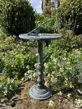 METAL CAST IRON GARDEN SUNDIAL ORNAMENT