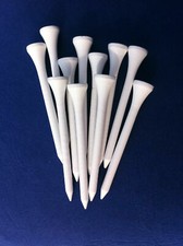 1000 White wooden JL Golf tees 69 / 70mm long (2 3/4") *NEW* 