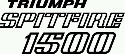 Triumph spitfire 1500 sticker