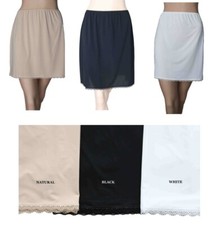 M*S Half / Waist Slip Cool Comfort underskirt Lace trim Cling resistant RRP £16