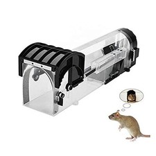 Reusable Mouse Trap Rodent Catcher Pest Control High Sensitive Spring Black 1Pcs