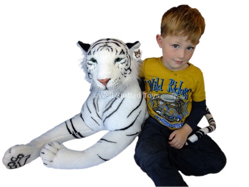 White tiger plush stuffed toy - stuffed,