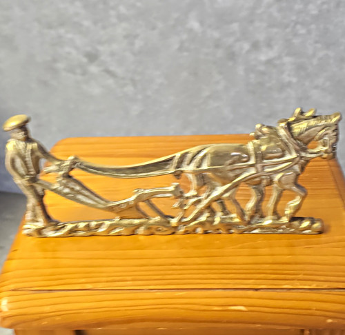 Vintage brass horse - vintage,