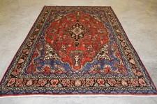 Handmade Vintage Wool Rug 305 X 212 Cm Cm Cm Large Red Oriental Medallion Carpet