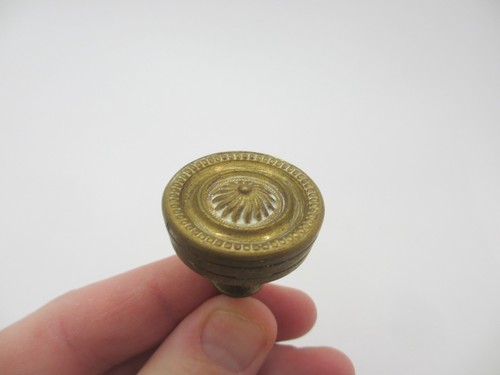 Victorian brass cabinet knob - victorian,