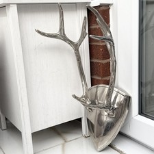 Wall Stag Deer large silver