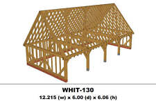 European Oak Garage 4 Bay (Gable End) Kit - (WHIT-130)