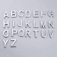 3D A-Z Letters Numbers Self-Adhesive Stickers Door House Mailbox Plaques Signs