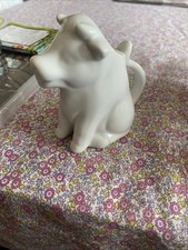 Pretty White Ceramic Cow