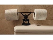 Weightlifter toilet paper - toilet,