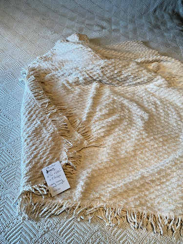 Vintage creamy cotton chenille - cotton,