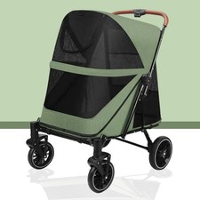 XXX-Large Dog Stroller Pram Pet Jogger Wagon Foldable Cart 4 Wheels Travel Walk