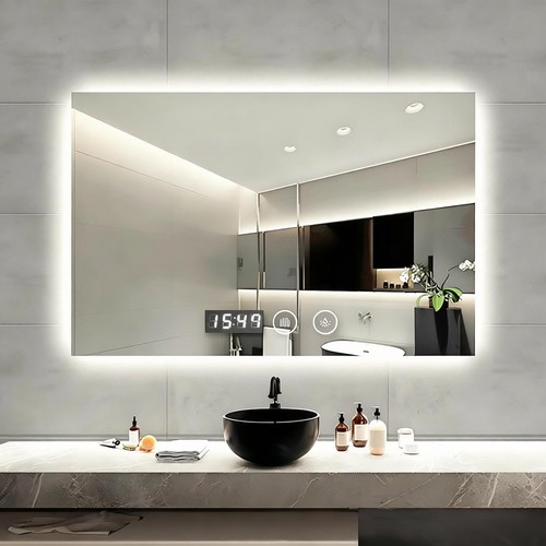 Illuminated bathroom mirror - illuminated,