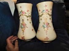 PAIR ANTIQUE CROWN DEVON S