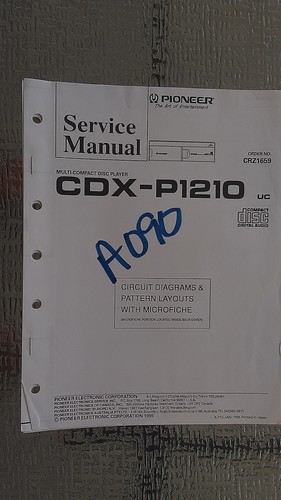 Pioneer cdx p1210 service - cdx-p1210,